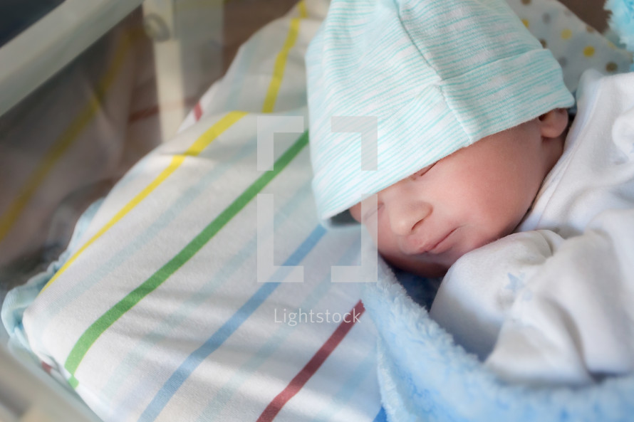 newborn baby at the hospital 
