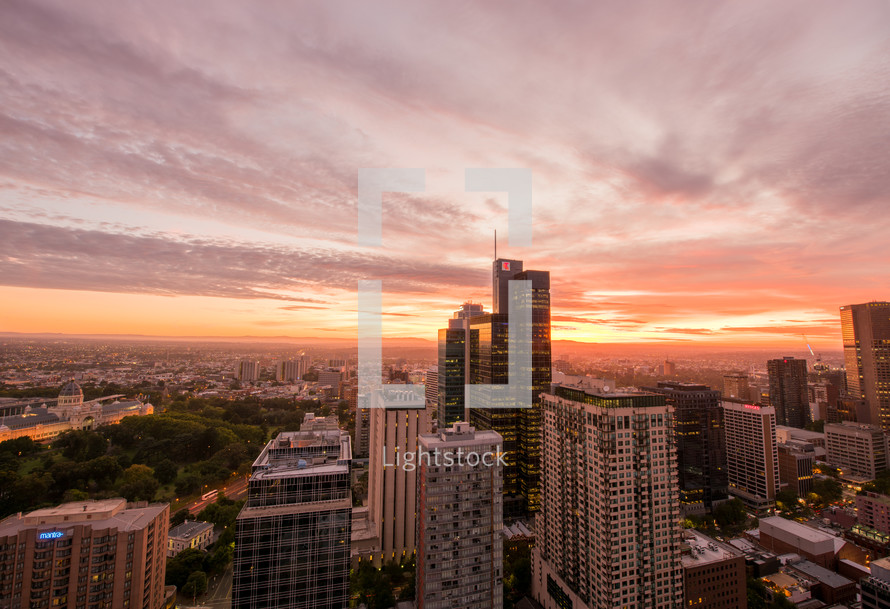 city of Melbourne skyline 