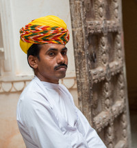 man in a turban in India 