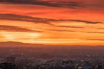 sunrise over Melbourne 