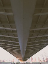 under an overpass 