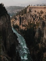 river at the bottom of a canyon 