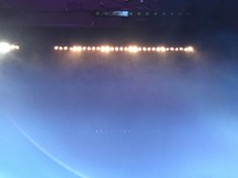 spot lights and fog from a fog machine 