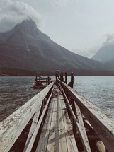 wooden pier over a lake