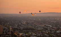 hot air balloon festival over Melbourne 