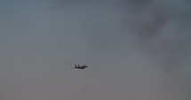 Armed Israeli Air Force F15 fighter flying by and pulling up for attack