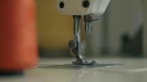Sewing machine close up