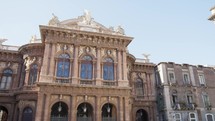 Ancient Palace architecture in Catania, sicily 