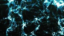 Smoke-like Motion Of Blue Fluid Moving In The Black Space. - animation	