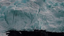 Glaciers At Lago Argentino In The Patagonian Province of Santa Cruz, Argentina. Closeup Shot