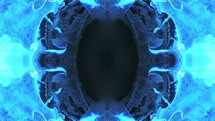 Fractal Blue Patterns - Abstract Moving Fluid	