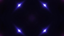 Seamless VJ Looping Abstract Purple Lights. Kaleidoscopic Animation.	