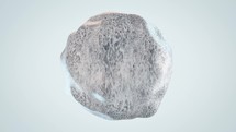 Animation Of Wavy Snow Ball In White Background	