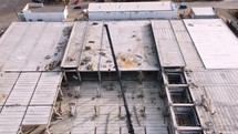 Crane on the building construction