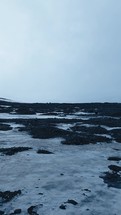 Landscape Iced Ground In Iceland State