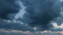 Dramatic blue clouds - timelapse