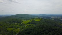 drone flying over western Maryland 