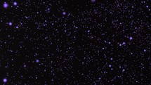 Glowing Dust Blue Particles In Black Space - Abstract Background. - animation	