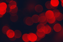 bokeh red colored Christmas lights 