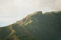 green mountains in Tenerife, Spain