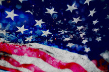 grunge American Flag background 