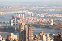 bridge and NYC skyline 