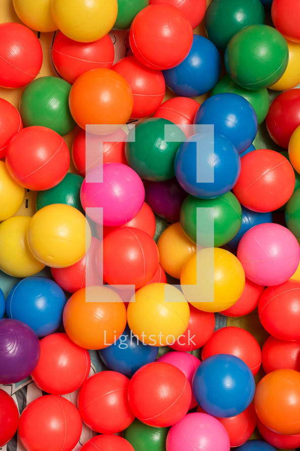colorful plastic balls 