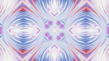 Seamless Loop of a Symmetrical Multi-colored Kaleidoscope Pattern	