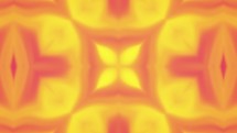 yellow and orange kaleidoscope abstract effect, seamless loop