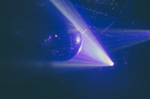disco ball with stage lights