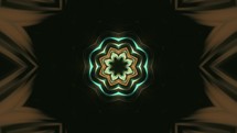 Kaleidoscopic Neon Flower-Like Patterns - Seamless Loop