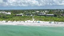 Aerial view of Sanibel Island, Florida Beach Vacation Resort