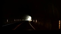 moving through a tunnel 