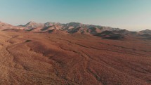 Drone is flying at Death Valley Scenery