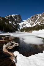 Hallet Peak and Dream Lake in Rocky Mountain national Park