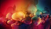 Colorful Abstract Art Motion Background Bubbles Liquid 2D Animation