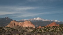 Morning Time Lapse of Garden of The Gods - Pikes Peak 