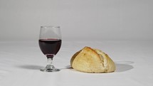 wine and bread 
