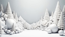 Christmas white background