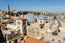 Aerial view of the Holy Sepulcher.
