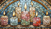 stained Glass Candles