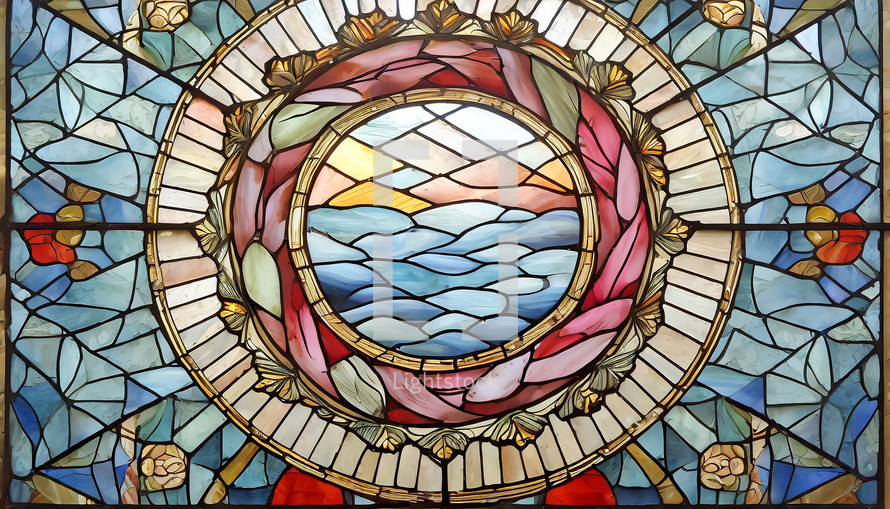 Ocean stained Glass 
