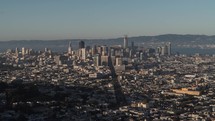 San Francisco - Twin Peaks Downtown Skyline - Day to Night, Sunset Time Lapse
