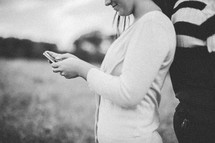 teen girl texting
