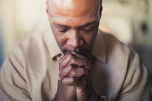 Man praying.