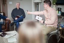 A man leading a Bible Study 