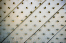 spiked metal gate background 