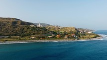 Lighthouse Of Calabria Hill Near The Coast