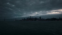 Panoramic aerial view of San Francisco city