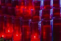 red prayer candles 